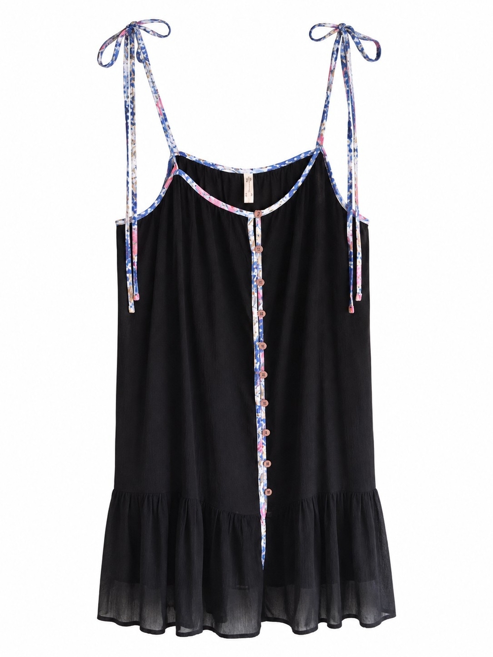 Free People Intimately Bali Sweet Nothing Mini Slip Dress Black XL Boho FP - Picture 2 of 12